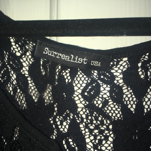 Sheer Lace Long Sleeve Flowy Top - Picture 3 of 5